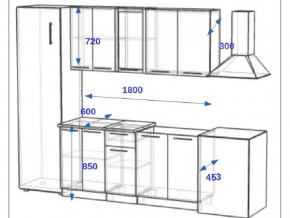 Кухонный гарнитур 10Р РоялВуд 1800 мм в Бакале - bakal.mebel74.com | фото 2