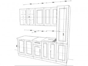 Кухонный гарнитур 12 Белый Вегас 2200 мм в Бакале - bakal.mebel74.com | фото 2