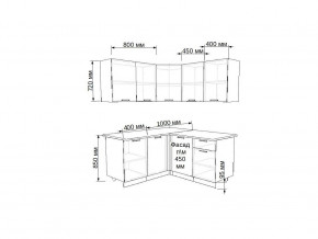 Кухонный гарнитур 17 Грецкий орех 1400х1450 в Бакале - bakal.mebel74.com | фото 2