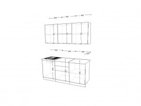 Кухонный гарнитур 23 Лофт 1800 мм в Бакале - bakal.mebel74.com | фото 2