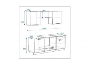 Кухонный гарнитур 6а Грецкий орех 1600 в Бакале - bakal.mebel74.com | фото 2