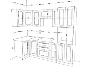 Кухонный гарнитур 9 Белый Вегас 1000х2500 мм в Бакале - bakal.mebel74.com | фото 2