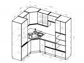 Кухонный гарнитур Адажио оптима 1800х2400 мм в Бакале - bakal.mebel74.com | фото 6