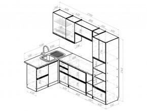 Кухонный гарнитур Амели мега прайм 1500х2700 мм в Бакале - bakal.mebel74.com | фото 6