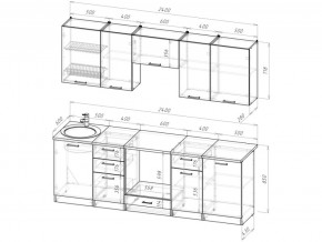 Кухонный гарнитур Антика базис 2400 мм в Бакале - bakal.mebel74.com | фото 3