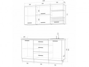 Кухонный гарнитур Флоренс Грин 1600 в Бакале - bakal.mebel74.com | фото 4