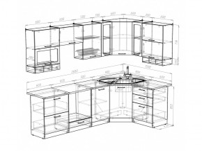 Кухонный гарнитур Кира гранд оптима 2600х1500 мм в Бакале - bakal.mebel74.com | фото 5