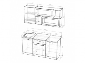 Кухонный гарнитур Кира стандарт 1600 мм в Бакале - bakal.mebel74.com | фото 5