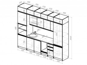 Кухонный гарнитур Лоретта люкс 3000 мм в Бакале - bakal.mebel74.com | фото 6