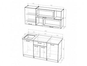 Кухонный гарнитур Лоретта стандарт 1600 мм в Бакале - bakal.mebel74.com | фото 7