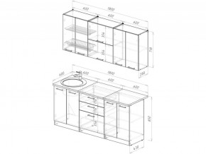 Кухонный гарнитур Лотос макси 2 1800 мм в Бакале - bakal.mebel74.com | фото 6