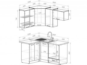 Кухонный гарнитур Лотос мега прайм 1200х1600 мм в Бакале - bakal.mebel74.com | фото 6