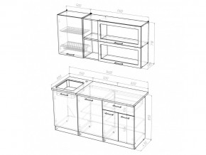 Кухонный гарнитур Лира стандарт 1600 мм в Бакале - bakal.mebel74.com | фото 2