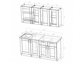 Кухонный гарнитур Ника демо 1700 мм в Бакале - bakal.mebel74.com | фото 4