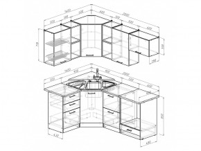 Кухонный гарнитур Ольга оптима 4 1400х2000 мм в Бакале - bakal.mebel74.com | фото 6