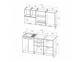 Кухонный гарнитур Ольга стандарт 4 1600 мм в Бакале - bakal.mebel74.com | фото 5