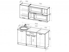 Кухонный гарнитур Паола стандарт 1600 мм в Бакале - bakal.mebel74.com | фото 6