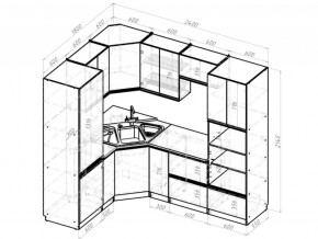 Кухонный гарнитур Симфония оптима 1800х2400 мм в Бакале - bakal.mebel74.com | фото 6