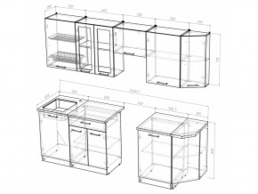 Кухонный гарнитур Симона базис 2400 мм в Бакале - bakal.mebel74.com | фото 3