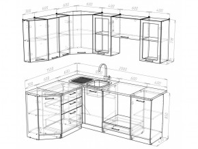 Кухонный гарнитур Симона мега прайм 2000х1500 мм в Бакале - bakal.mebel74.com | фото 5