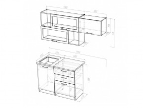 Кухонный гарнитур Яна экстра 1700 мм в Бакале - bakal.mebel74.com | фото 5