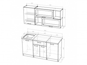 Кухонный гарнитур Яна стандарт 1600 мм в Бакале - bakal.mebel74.com | фото 5