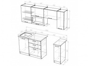 Кухонный гарнитур Инна ультра 2000 мм в Бакале - bakal.mebel74.com | фото 5