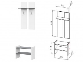 ЛНД.04 Вешалка в Бакале - bakal.mebel74.com | фото