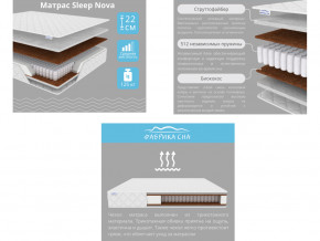 Матрас Sleep Nova шириной 1200 мм в Бакале - bakal.mebel74.com | фото 2