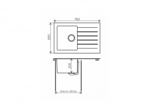 Мойка комбинированная Tolero twist TTS-760 Сафари 102 в Бакале - bakal.mebel74.com | фото 2