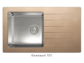 Мойка комбинированная Tolero twist TTS-860 Бежевый 101 в Бакале - bakal.mebel74.com | фото