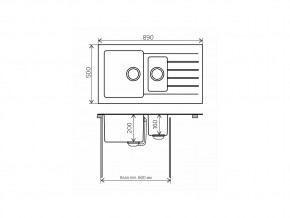 Мойка комбинированная Tolero twist TTS-890 Сафари 102 в Бакале - bakal.mebel74.com | фото 2