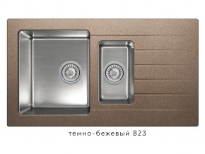 Мойка комбинированная Tolero twist TTS-890 Темно-бежевый 823 в Бакале - bakal.mebel74.com | фото