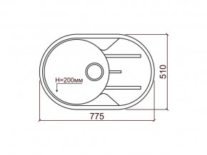 Мойка кварцевая Tolero R-116 Сафари 102 в Бакале - bakal.mebel74.com | фото 2