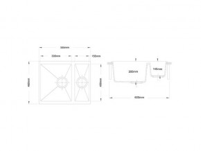 Мойка Longran Enigma ENG 555.460 15 в Бакале - bakal.mebel74.com | фото 2