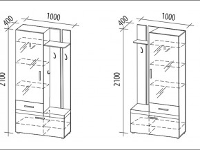 Мини-прихожая с крючками Фреска 48.07 в Бакале - bakal.mebel74.com | фото 4