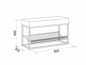 Обувница Крафт 1 в Бакале - bakal.mebel74.com | фото 2