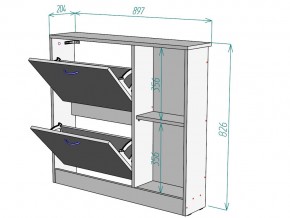 Обувница W102 в Бакале - bakal.mebel74.com | фото 3