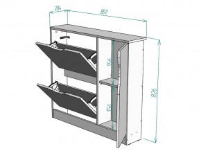 Обувница W106 в Бакале - bakal.mebel74.com | фото 3