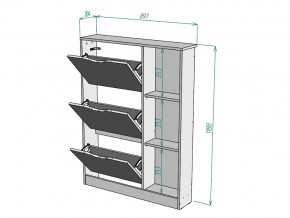 Обувница W108 в Бакале - bakal.mebel74.com | фото 3