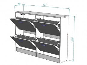 Обувница W11 в Бакале - bakal.mebel74.com | фото 3