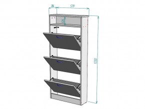 Обувница W116 в Бакале - bakal.mebel74.com | фото 3