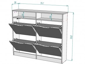 Обувница W16 в Бакале - bakal.mebel74.com | фото 3