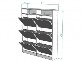 Обувница W18 в Бакале - bakal.mebel74.com | фото 3