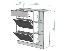 Обувница W33 в Бакале - bakal.mebel74.com | фото 3