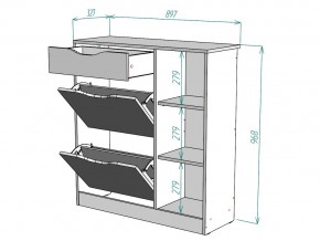 Обувница W34 в Бакале - bakal.mebel74.com | фото 3