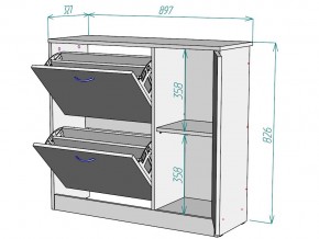 Обувница W69 в Бакале - bakal.mebel74.com | фото 3