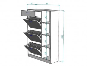 Обувница W80 в Бакале - bakal.mebel74.com | фото 3