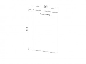 П 45 Комплект для посудомоечной машины 450 мм (цоколь + фасад) ЛДСП в Бакале - bakal.mebel74.com | фото