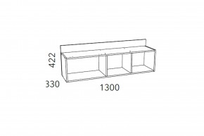 Полка Фанк НМ 011.38-01 М1 в Бакале - bakal.mebel74.com | фото 3